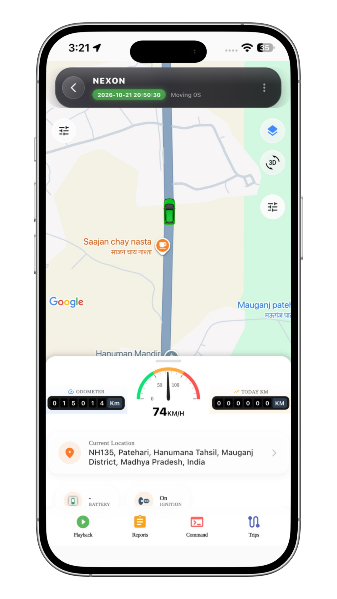Hype GPS app — Live tracking